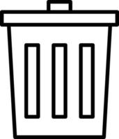 Trash Line Icon vector