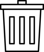 Trash Line Icon vector