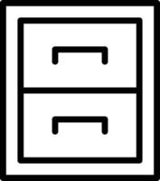 Archives Line Icon vector