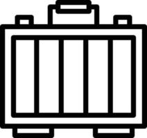 Suitcase Line Icon vector