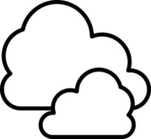 Cloud Line Icon vector