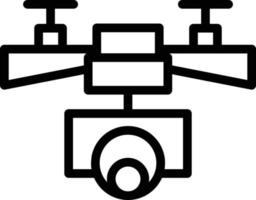 Drone Line Icon vector