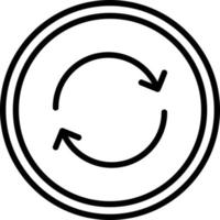 Sync Line Icon vector