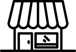 Shop Line Icon vector