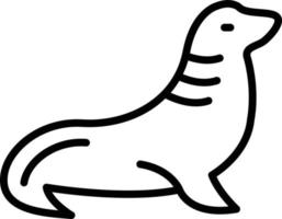 Seal Line Icon vector