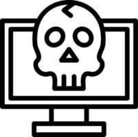 Scam Line Icon vector