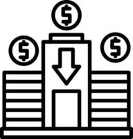 Investment Line Icon vector