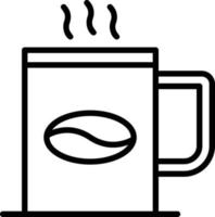 icono de línea de café vector