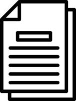 Document Line Icon vector