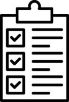 Clipboard Line Icon vector