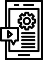 Contnent Line Icon vector