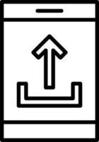 Upload Line Icon vector