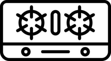 Hob Line Icon vector
