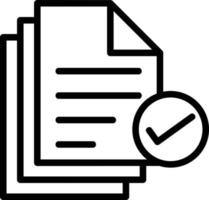 Compliance Line Icon vector