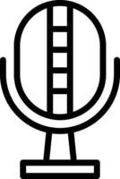 Microphone Line Icon vector