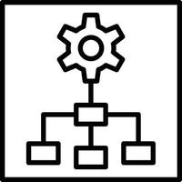 Planning Line Icon vector