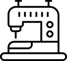 Sewing Machine Line Icon vector