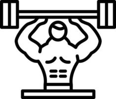 Weight Line Icon vector