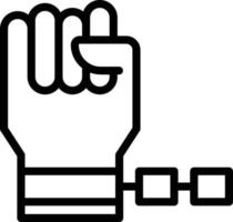 Slavery Line Icon vector