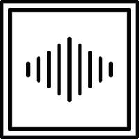 Sound Energy Line Icon vector