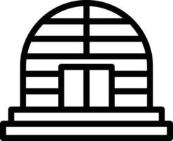 Dome Line Icon vector