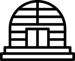 Dome Line Icon vector