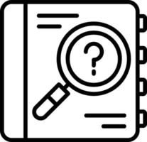 Mystery Line Icon vector