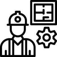 Civil Engineer Line Icon vector