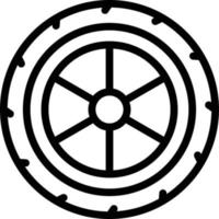 Tires Line Icon vector