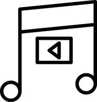 Music Player Line Icon vector