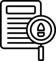 Evidence Line Icon vector