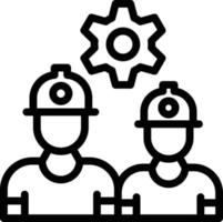 Workers Line Icon vector