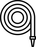 Hose Line Icon vector