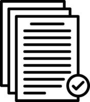 Documents Line Icon vector