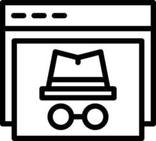 Spyware Line Icon vector