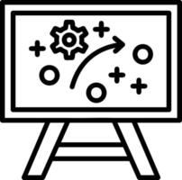 Strategy Line Icon vector