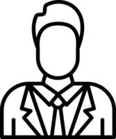 Businessman Line Icon vector