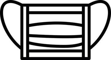 Mask Line Icon vector