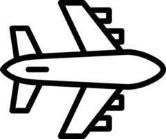 Airplane Line Icon vector