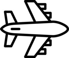 Airplane Line Icon vector