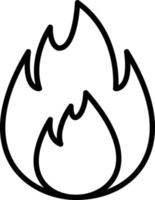 Fire Line Icon vector