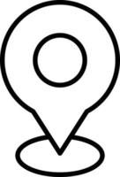 Location Line Icon vector