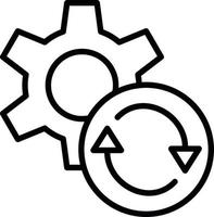 Recovery Line Icon vector