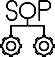 Sop Line Icon vector