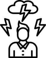 Stress Line Icon vector