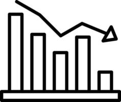 Losses Line Icon vector