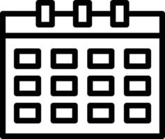 Schedule Line Icon vector