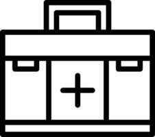 First AId Kit Line Icon vector