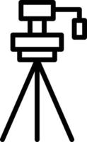 Tripod Line Icon vector