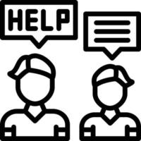 Help Line Icon vector